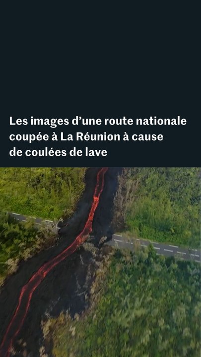 Piton de la Fournaise : une route nationale bloquée à cause des coulées de lave