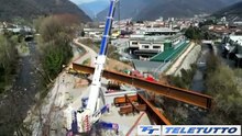 Video News - Autostrada della Valtrompia, varato il ponte di Faidana