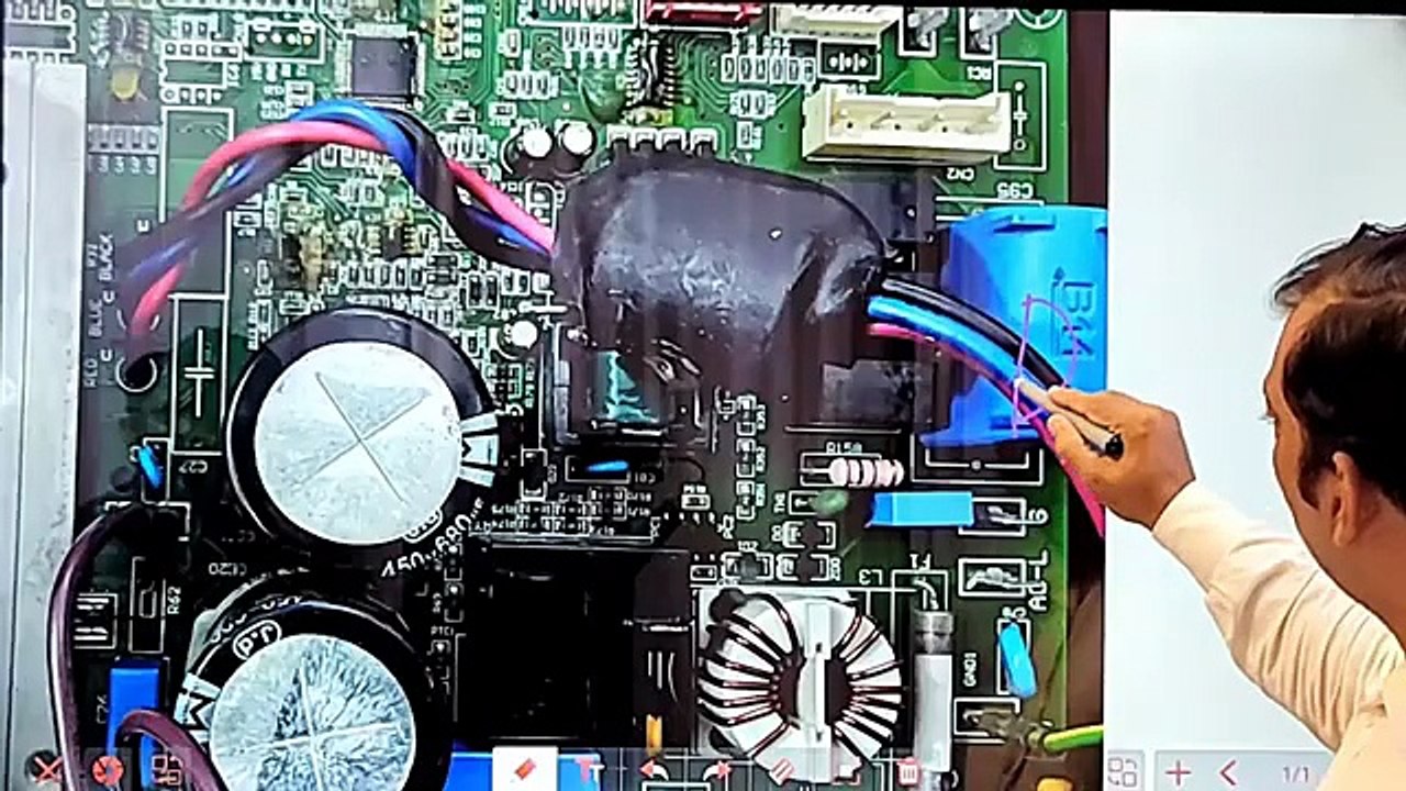 Dc inverter ac outdoor pcb diagram SMPS fast Recovery Diode L2 L1 L6 F1 F7 E2 E5 error Ultron pcb