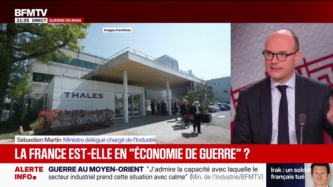 Guerre au Moyen-Orient : "Sur le prix du carburant, on devrait avoir des premiers signes de baisses", annonce Sébastien Martin, ministre délégué chargé de l'Industrie