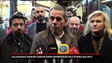 Galatasaray Başkanı Dursun Özbek depremzedelerle iftarda buluştu