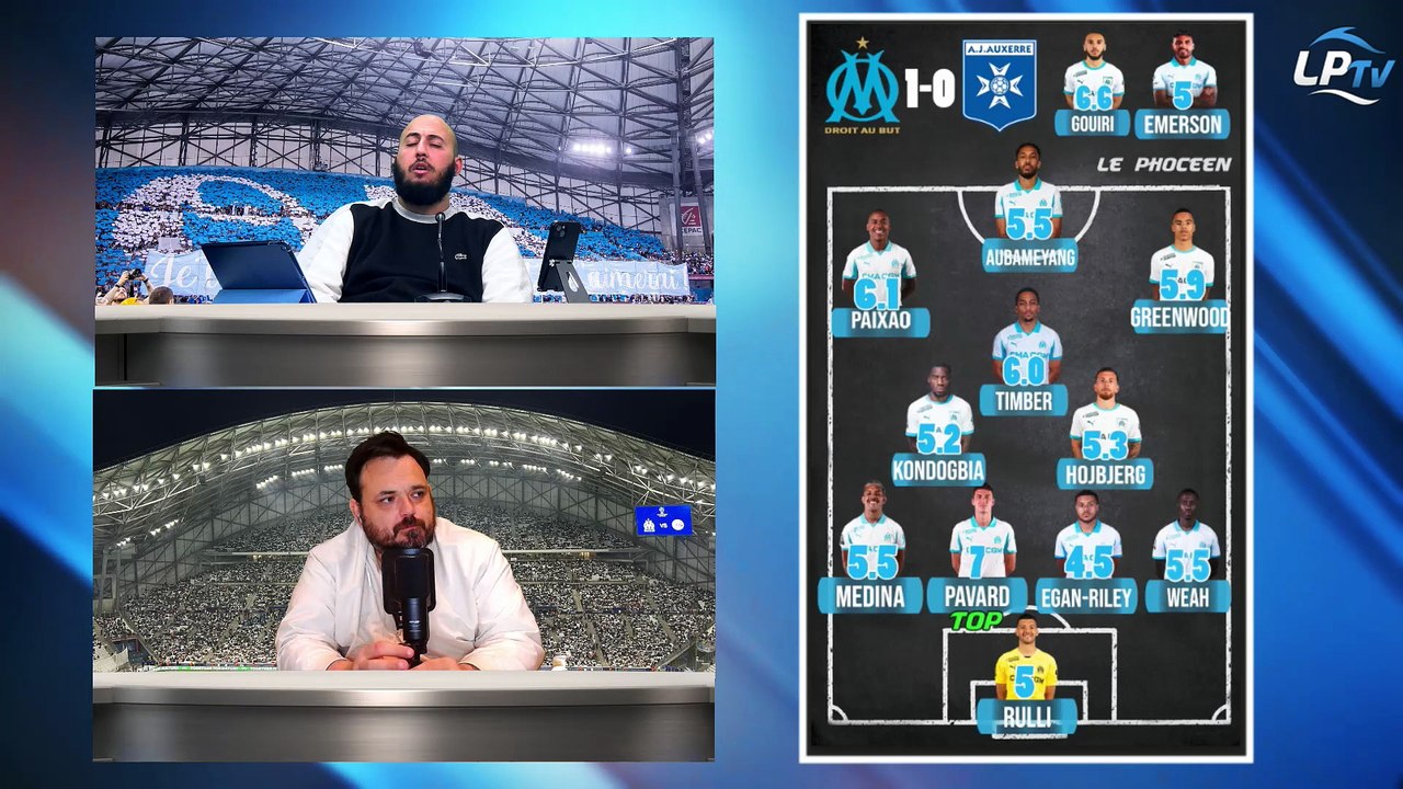OM 1/0 Auxerre - Les tops et flops