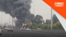 Serpihan peluru berpandu Iran cetus kebakaran di Tengah Israel