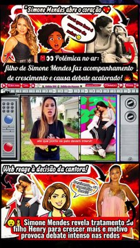 💬💖 #SimoneMendes abre o jogo sobre tratamento do filho Henry e emociona seguidores com revelação íntima! 🌹 Notícias 100 notícias dos Famosos