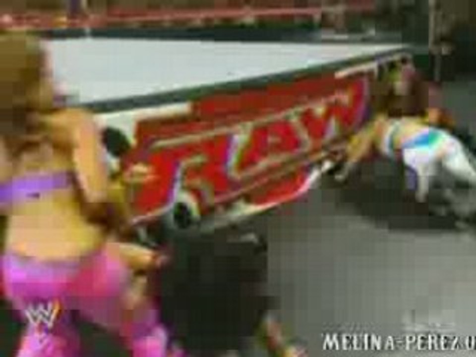 Melina & Mickie vs. Beth & Katie Lea (6.02.08 RAW)