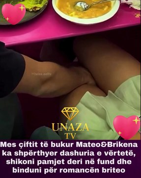 🔵Mes çiftit të bukur Mateo&Brikena ka shpërthyer dashuria e vërtetë, shikoni pamjet deri në fund dhe binduni për romancën briteo❤