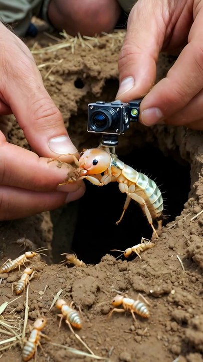 Termite POV Inside a Colony