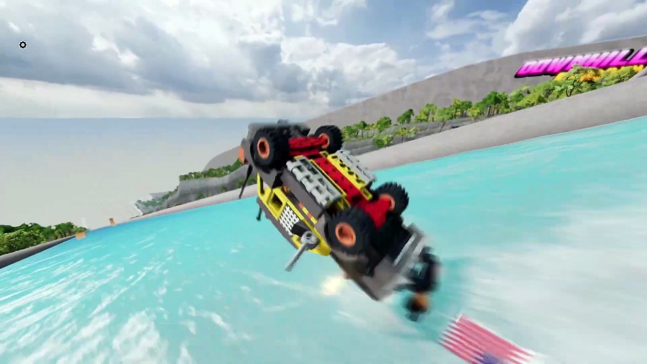 BeamNG： LEGO Car Crash Test Compilation