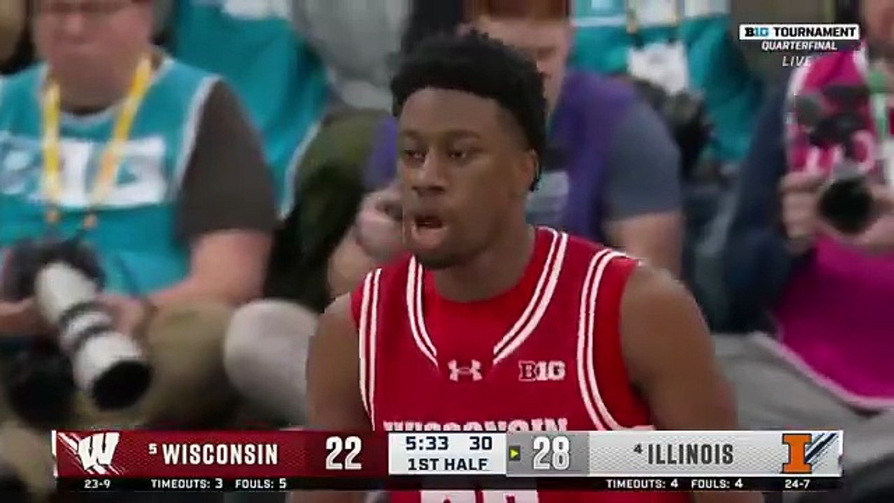 Illinois vs. Wisconsin | HIGHLIGHTS | 2026 B1G Men's Basketball Tournament | 03/13/2026