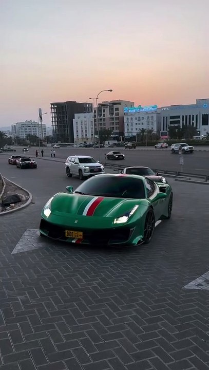 Ferrari 488 Pista 💚🇴🇲Absolutely incredible spec 😍👌#supercar #ferrari #pista #oman #carspot9