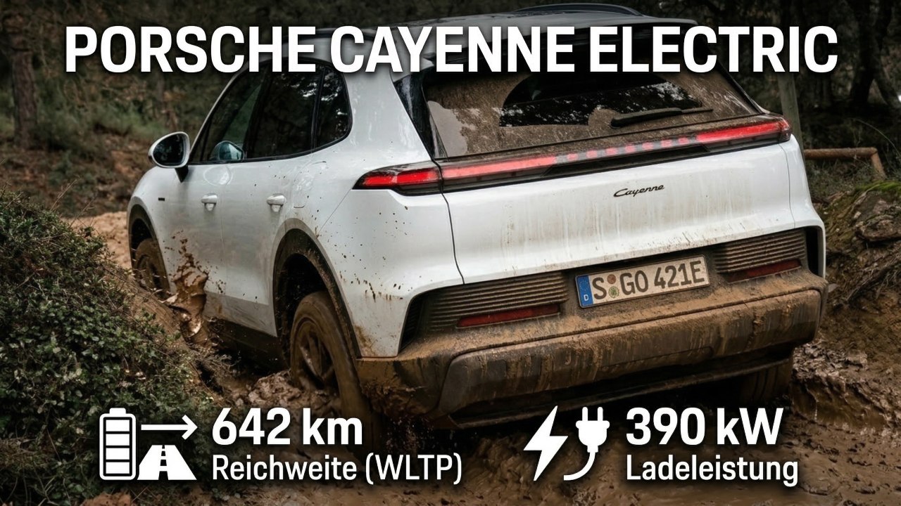 Porsche Cayenne Electric: 442 PS starkes Luxus-Elektro-SUV im Detail