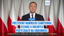 Weto Nawrockiego dla pieniędzy na obronność