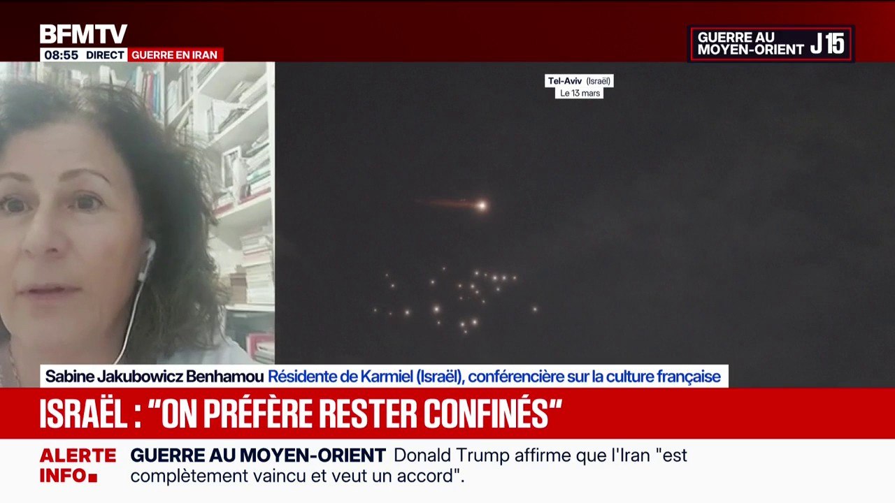 Guerre au Moyen-Orient: "Pour nous, c'est une guerre existentielle", affirme Sabine Jakubowicz Benhamou (résidente de Karmiel, en Israël)