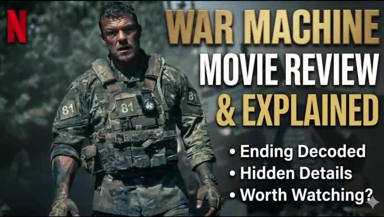 War Machine Movie Review & Explained By Sahil Soude | Latest Action/SCI-FI Movies On Netflix
