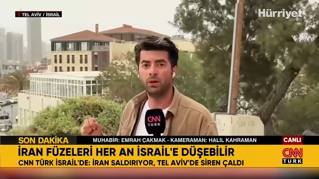 Tel-Aviv'de canlı yayında patlama sesleri!
