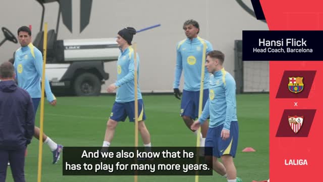 Flick delighted to have Gavi back for Barca