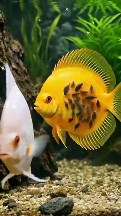 अपने बच्चों की रक्षा करती मछलियाँ! 🐟❤️ Discus Fish का अद्भुत पैरेंट्स लव