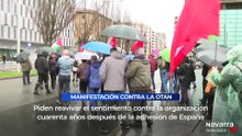 Una manifestación contra la OTAN recorre Pamplona