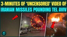 RAW Footage: 3 Minutes Of Back-To-Back Iranian Ballistic Missiles Pound Tel Aviv In CHILLING Video