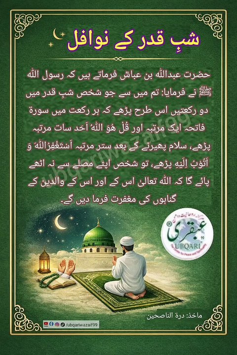 Shab e Qadr ke Nawafil | Maghfirat ka Khaas Amal