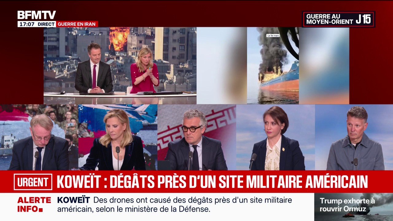 Guerre au Moyen-Orient: des drones causent des dégâts près d'un site militaire américain au Koweït, selon le ministère de la Défense