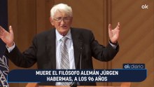 Muere el filósofo alemán Jürgen Habermas, a los 96 años