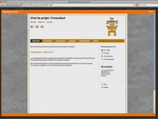 CV et modèles de CV web avec easy-CV.com