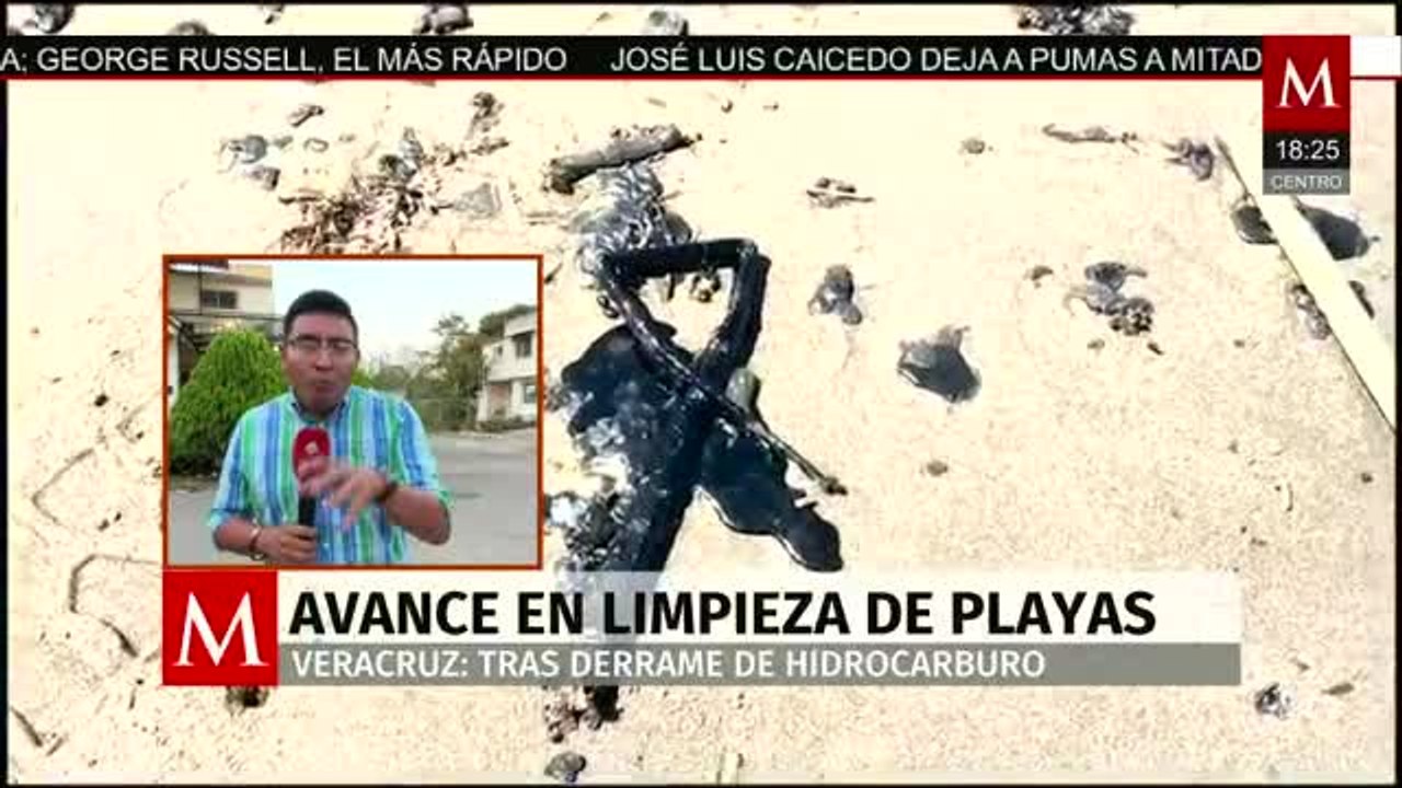 Avanza limpieza en playas de Veracruz tras derrame de crudo | Milenio Noticias, 13 de marzo de 2026