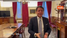 Il dietro la tenda dell'intervista con Conte del direttore di Agenzia Vista Alexander Jakhnagiev