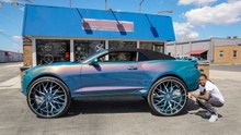 Chevy Camaro On 32-Inch Rims With Xbox-Controlled Roof