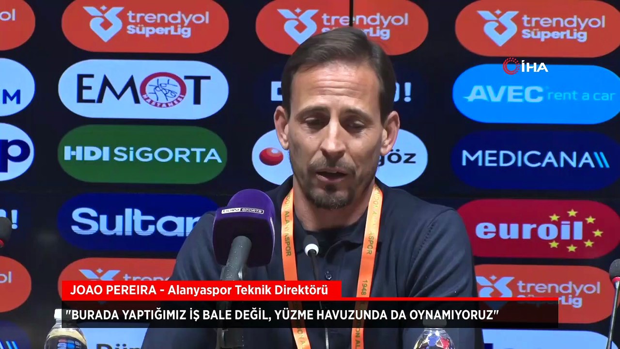 Joao Pereira'dan olay çıkış: Burada yaptığımız iş bale değil, yüzme havuzunda da oynamıyoruz