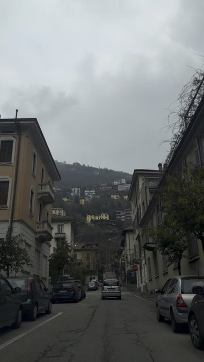 Arriving in Como, Italy by car 🇮🇹 with the first views of Lake Como already feeling magical. ✨