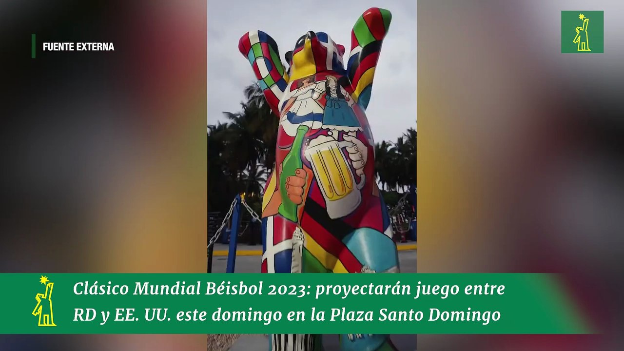 Clásico Mundial Béisbol 2023: proyectarán juego entre RD y EE. UU. este domingo en la Plaza Santo Domingo