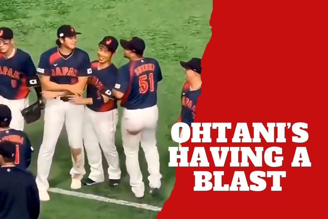 Shohei Ohtani is having the time of his life at...