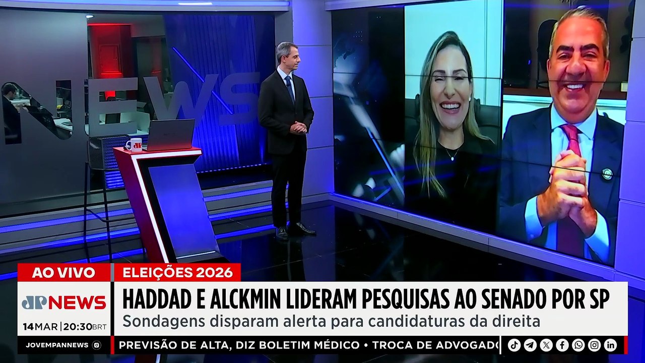Haddad e Alckmin lideram intenções de voto para o Senado em SP; especialista analisa