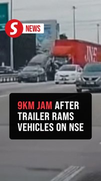 Trailer crash halts North–South Expressway in Penang, 12 injured