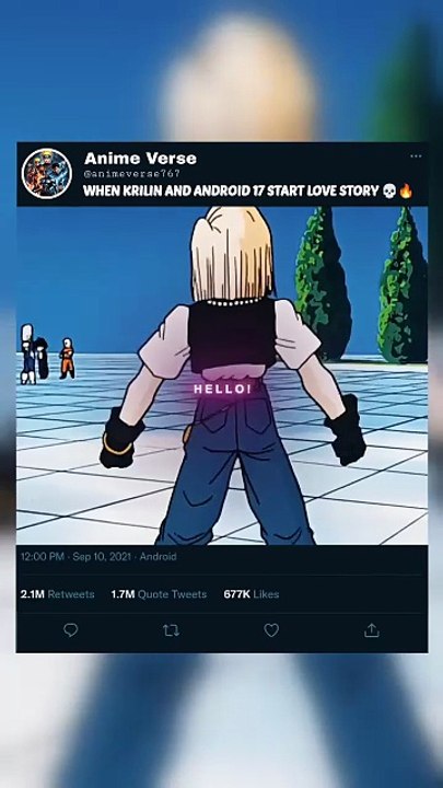 WHEN KRILIN AND ANDROID 17 START LOVE STORY 💀🔥