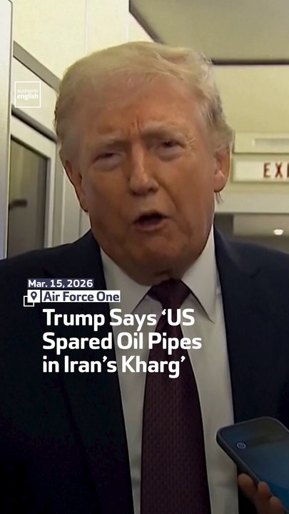 Trump Says ‘US Spared Oil Pipes In Iran’s Kharg’
