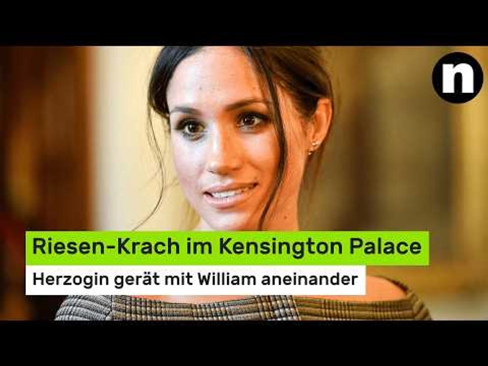 Meghan Markle: Riesen-Krach im Kensington Palace - Herzogin gerät mit William aneinander