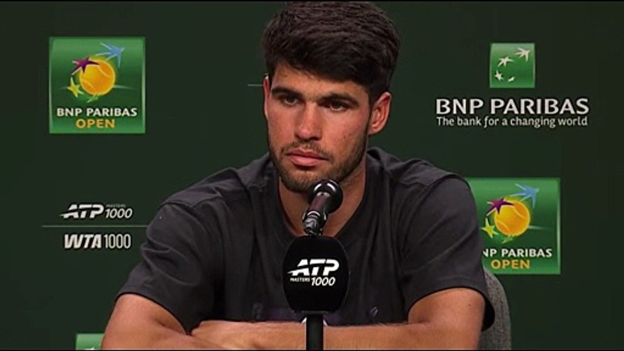 BNP Paribas Open 2026 - Carlos Alcaraz : "Ce qui me fatigue, c'est de porter constamment ce fardeau, d'être la cible"