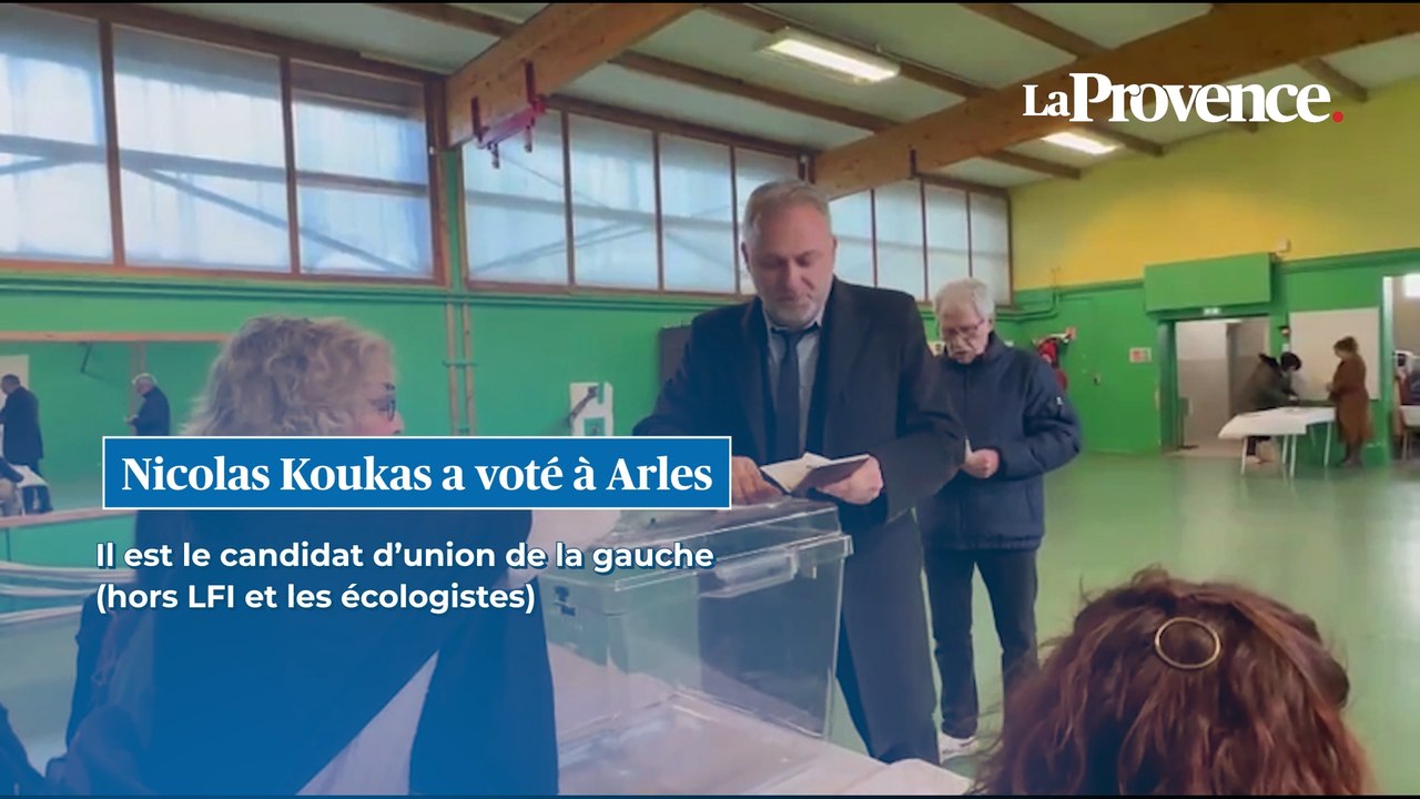 Arles : le vote de Nicolas Koukas, candidat d’union de la gauche (hors LFI et les écologistes)