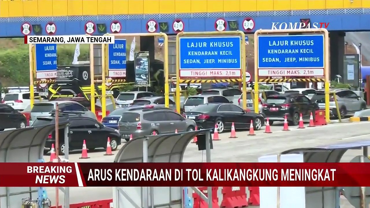 Jasa Marga Beri Diskon Tarif Tol hingga 46 Persen, Begini Arus Mudik di Gerbang Tol Kalikangkung