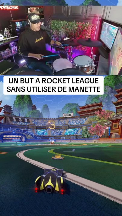 Et encore un but à Rocket, League, sans utilise...