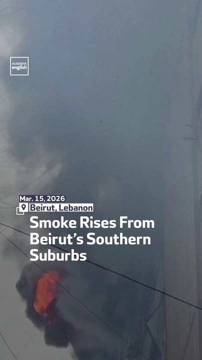 Smoke Rises From Beirut’s Southern Suburbs