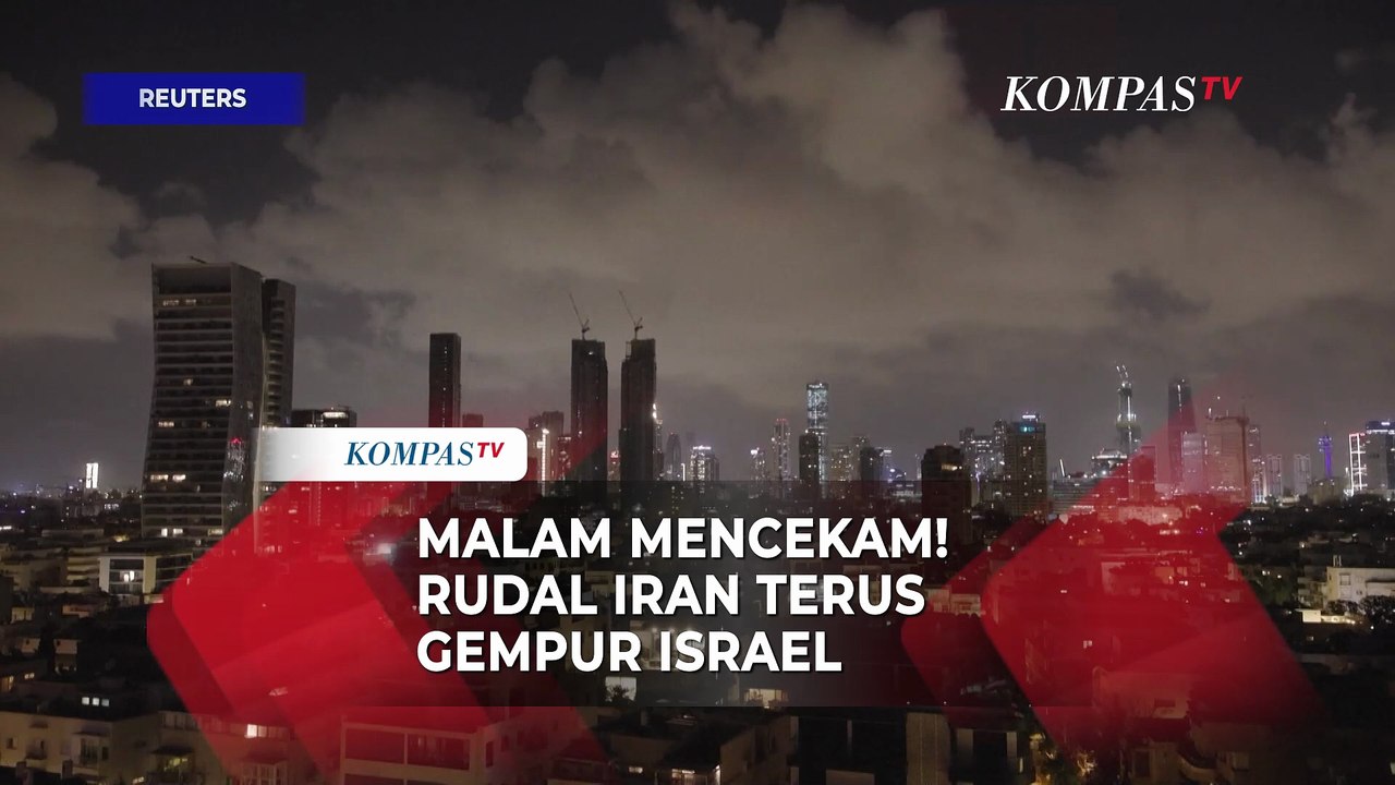 Malam Mencekam di Tel Aviv! Rudal Iran Tak Kenal Henti Bombardir Israel