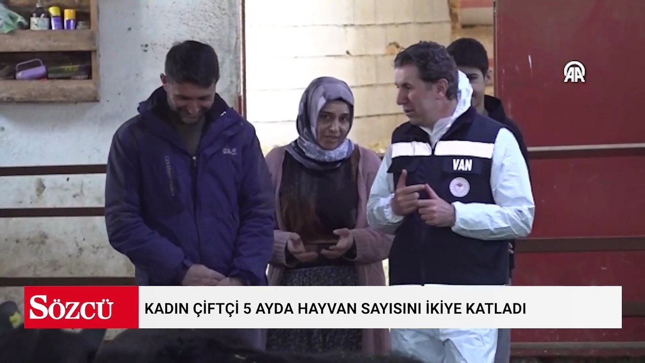 Kadın çiftçi 5 ayda hayvan sayısını ikiye katladı