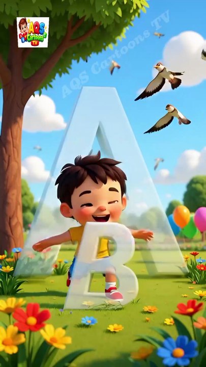 Learn ABC A–I |Alphabet Song for Kids |AQS Cartoons TV