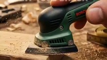 Mini orbital sender to smooth the surface of the wood. #diytools #tools #diytool #wood  #powertools