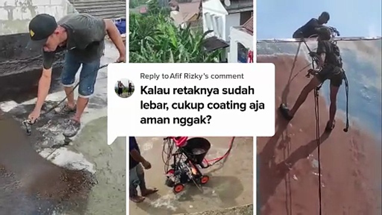 Kalau Retaknya Sudah Lebar, Cukup Coating Aja Aman Nggak || Jasa Waterproofing Dak Gedung Terbaik