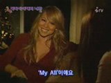 Mariah Carey singing 'My All' during the interview in Korea